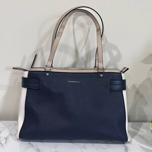 Fiorelli Navy and White Shoulder Bag